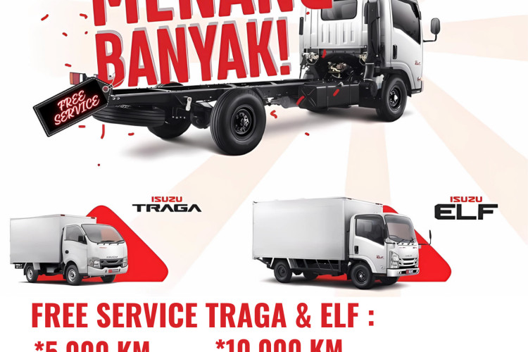 FREE SERVICE SETIAP PEMBELIAN PRODUK ISUZU